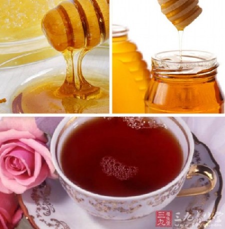 午餐：蜂蜜綠茶兩杯、一湯匙蜂蜜
