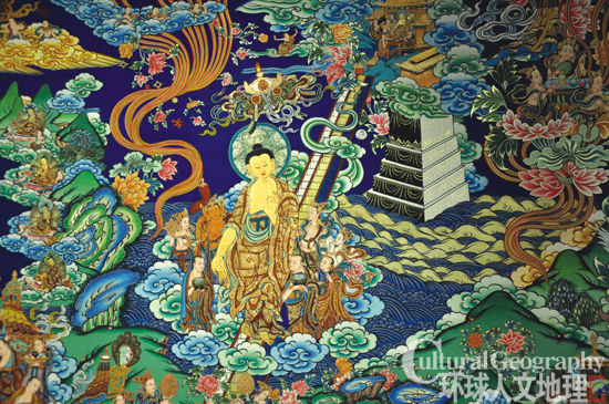 漂亮的唐卡，制作程序繁多