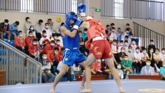 我州2名運(yùn)動(dòng)員參加武術(shù)散打比賽