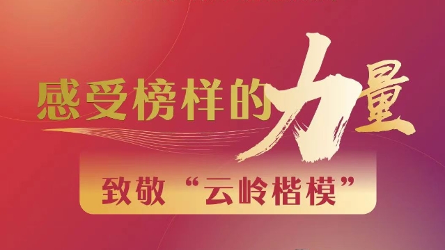 【云嶺楷模】感受榜樣的力量